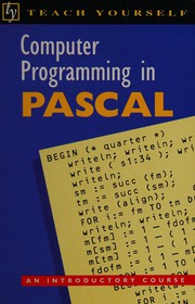 Computer programming in Pascal /