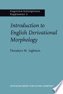 Introduction to English derivational morphology /