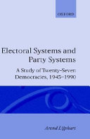 Electoral systems and party systems : a study of twenty-seven democracies, 1945-1990 /