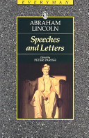 Abraham Lincoln, speeches and letters /
