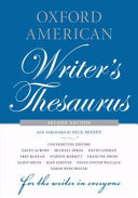 Oxford American writer's thesaurus /