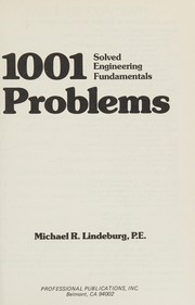 1001 solved engineering fundamentals problems /