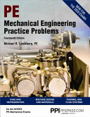 PE mechanical engineering practice problems /
