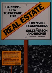 Barron's how to prepare for real estate licensing examinations : salesperson and broker /