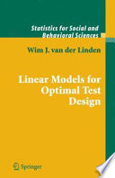 Linear models for optimal test design /