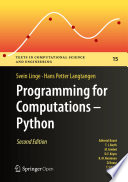 Programming for Computations - Python : A Gentle Introduction to Numerical Simulations with Python 3.6 /