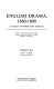 English drama, 1660-1800 : a guide to information sources /
