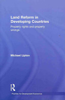 Land reform in developing countries : property rights and property wrongs /