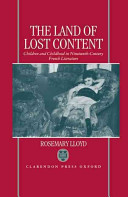 The land of lost content : children and childhood in nineteenth-century French literature /