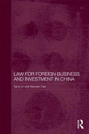 Law for foreign business and investment in China /