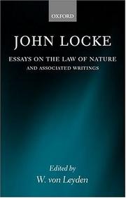 Essays on the law of nature /