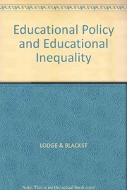 Educational policy and educational inequality /