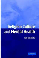 Religion, culture, and mental health /