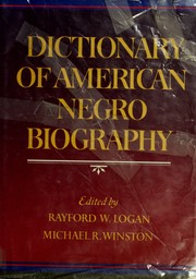 Dictionary of American Negro biography /