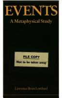 Events : a metaphysical study /