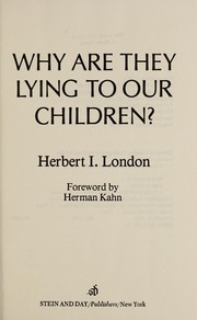 Why are they lying to our children? /
