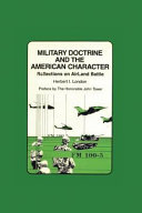 Military doctrine and the American character : reflections on AirLand Battle /