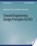 Toward Engineering Design Principles for HCI /