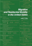 Migration and residential mobility in the United States /
