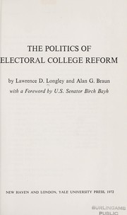 The politics of electoral college reform /