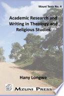 Academic research and writing in theology and religious studies /