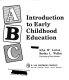 Introduction to early childhood education /