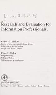 Research and evaluation for information professionals /