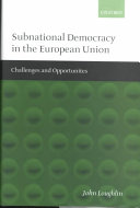 Subnational democracy in the European Union : challenges and opportunities /