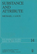 Substance and attribute : a study in ontology /