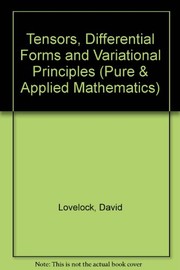 Tensors, differential forms, and variational principles /