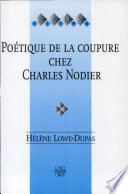 Poétique de la coupure chez Charles Nodier /