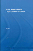 Non-governmental organizations in China : the rise of dependent autonomy /