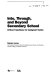 Into, through, and beyond secondary school : critical transitions for immigrant youths /