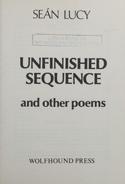 Unfinished sequence and other poems /