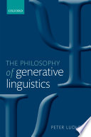 The philosophy of generative linguistics /