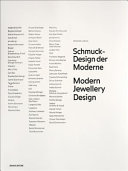Schmuck-Design der Moderne : Geschichte und Gegenwart = Modern jewellery design : past and present /