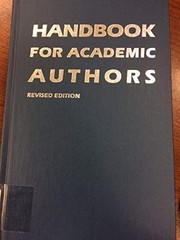 Handbook for academic authors /