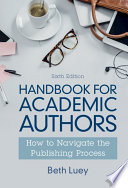 Handbook for academic authors /