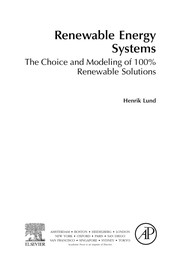 Renewable energy systems : the choice and modeling of 100% renewable solutions /