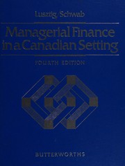 Managerial finance in a Canadian setting /