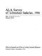 ALA survey of librarian salaries, 1986 /