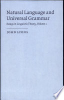 Natural language and universal grammar /