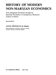 History of modern non-marxian economics : from Marginalist Revolution through the Keynesian Revolution to contemporary monetarist counter-revolution /