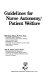 Guidelines for nurse autonomy/patient welfare /