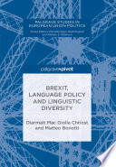 Brexit, language policy and linguistic diversity /