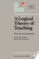A Logical Theory of Teaching : Erotetics and Intentionality /