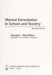 Mental retardation in school and society /