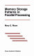 Memory storage patterns in parallel processing /