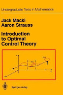 Introduction to optimal control theory /