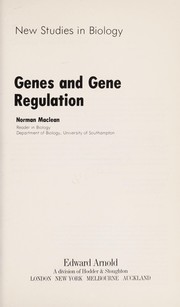 Genes and gene regulation /